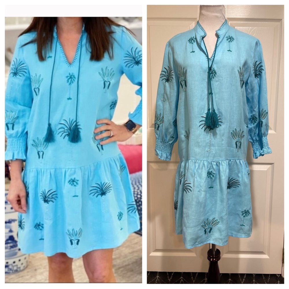 Tyler Boe Embroidered Palm Dress